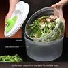 Manual Salad Spinner & Vegetable Dehydrator Basin with Fruit Drainer