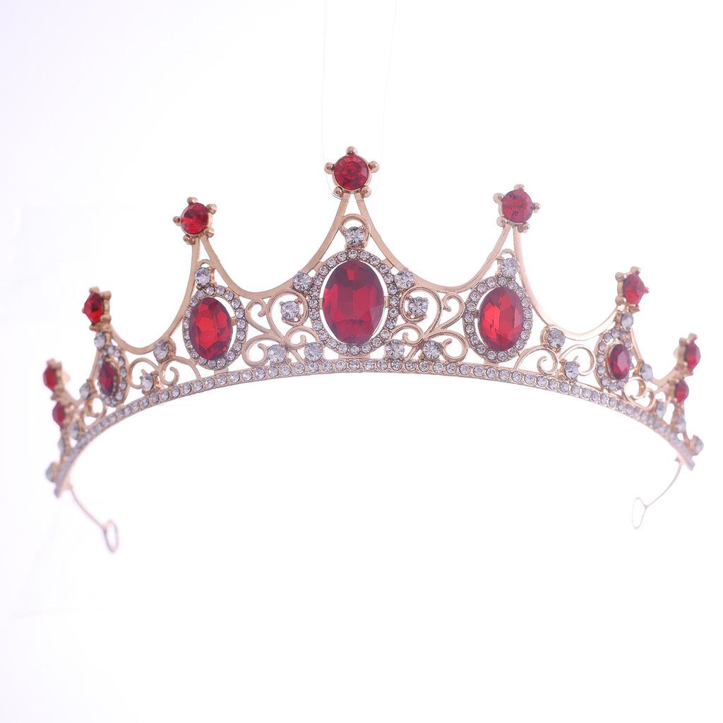 Elegant Green Diamond Baroque Bridal Tiara, Noble Crystal Princess Crown for Birthdays.