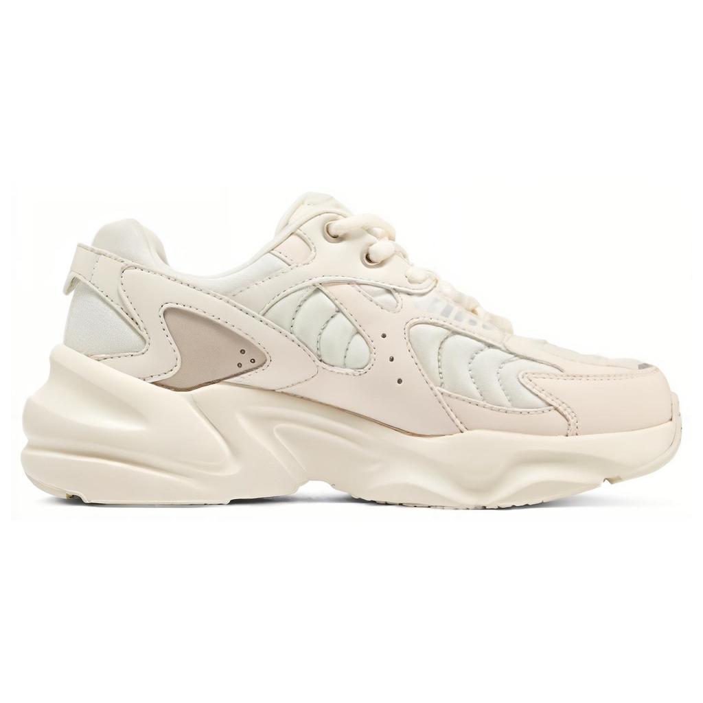 Skechers DLites Wave Sand Fabric Synthetic Leather Comfortable Low-Top Dad Shoes Women Sneakers Natural 117362-NTMT