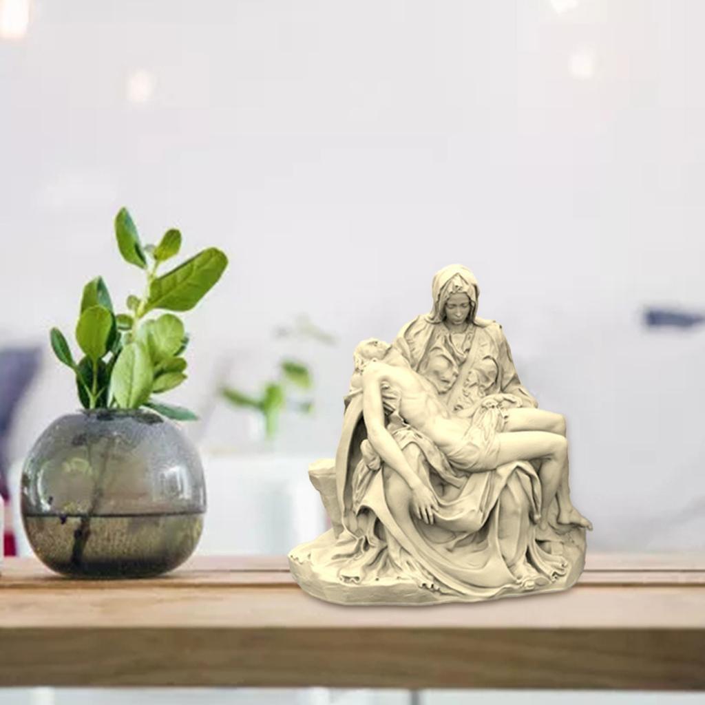 Resin Statue Molds Silicone Pieta Mold 3D Candle Making Mold Pieta Statue Epoxy Mold for Resin Casting Soap Home Decor