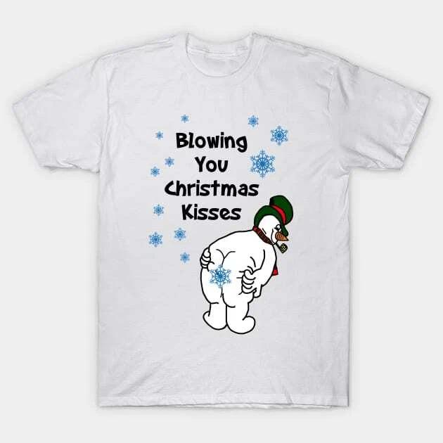 Blowing You Christmas Kisses Made in Australia T-Shirt XL