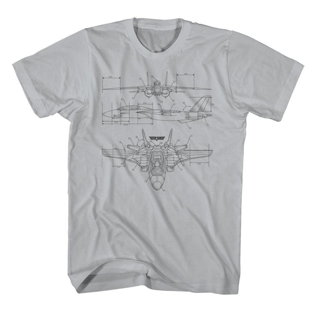 Top Gun Technicolor Movie Shirt S