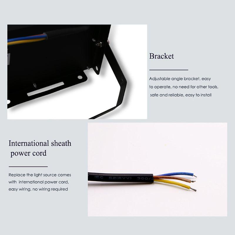 LED Floodlight Outdoor Spotlight 50W Wall Washer Lamp Reflector IP65 Waterproof Lighting Garden RGB Flood Light AC 220V 240V