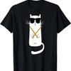 Funny Cat Wearing Sunglasses Drums Playing Drums T-Shirt