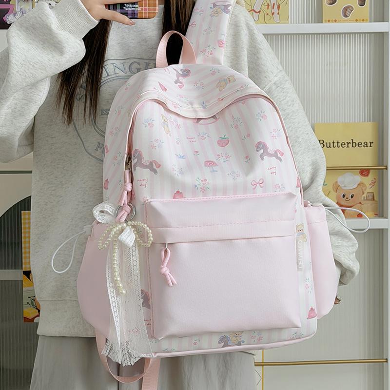 Schoolbag cute new backpack 1011 junior high school girls primary school backpack ins cute cartoon schoolbag female