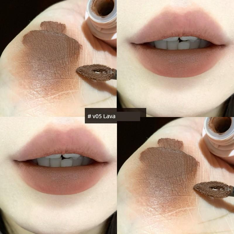 New Color Listing! Mooekiss Mukoshi Lip Mud Matte Finish Lip Lacquer No Stain on Cup V27 V29 V25