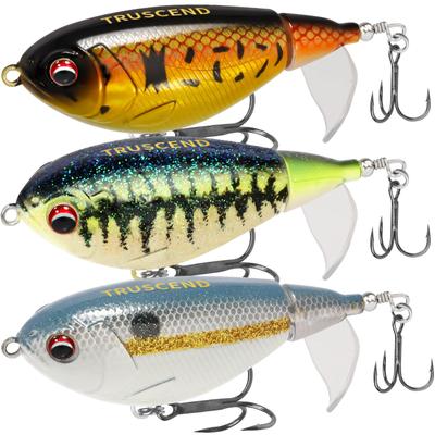 TRUSCEND Fishing Spinner Tail Spinner Lure with Uniform Nano Copper Plated Blade Rooster Tail Fishing Spinner Lure for Bass Buzz Fishing Lure Bird