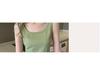 Women's Spring Summer Ice Silk Knit Camisole - Slimming Sleeveless Inner Base Layer with Beautiful Back Design.