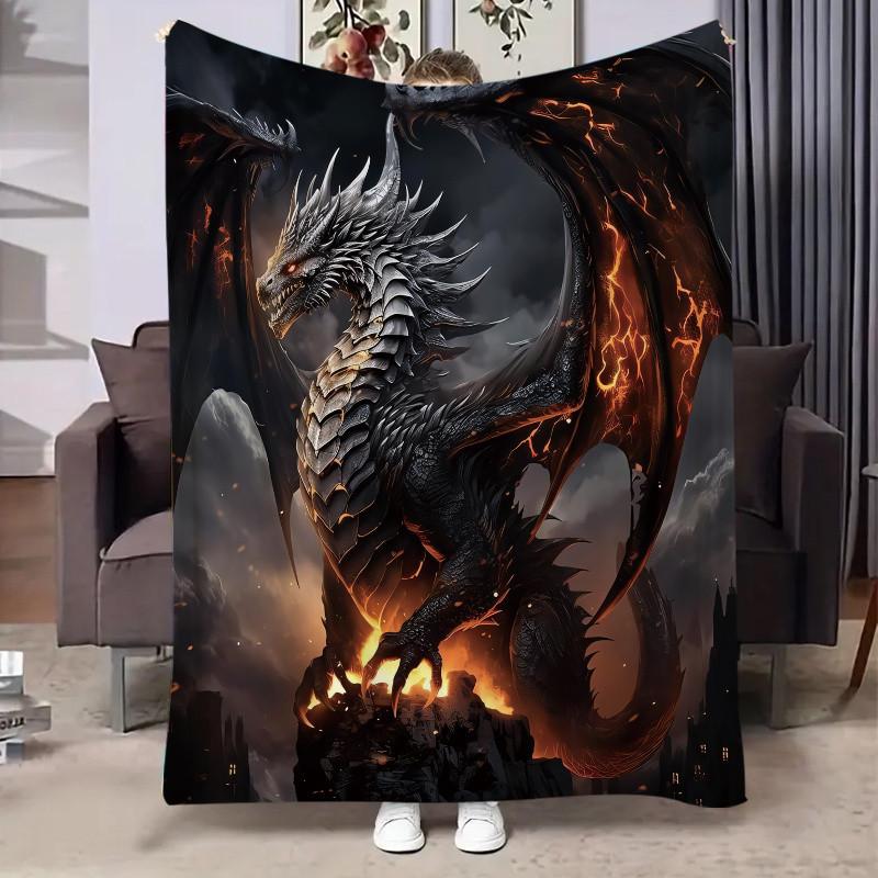 

Checkered Christmas Tree Blanket - Soft Flannel Throw 70x100cm білий