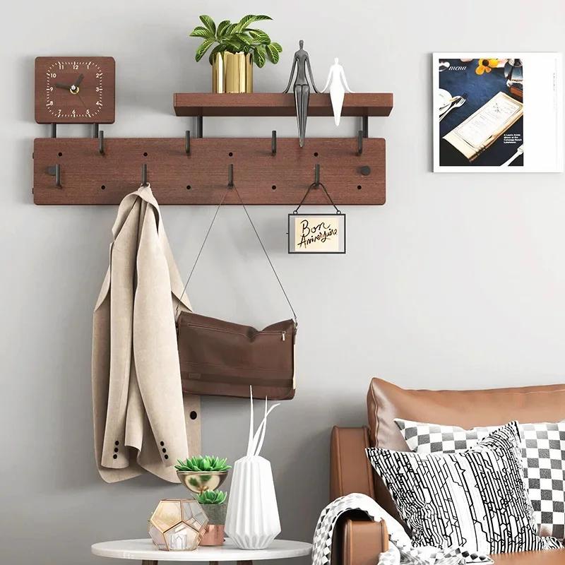 Minimalist Coat Racks Wall Storage Clothes Hangers Space Saving Entrance Hall Hat Backpack Scarf Organizers Hooks Bedroom Shelf