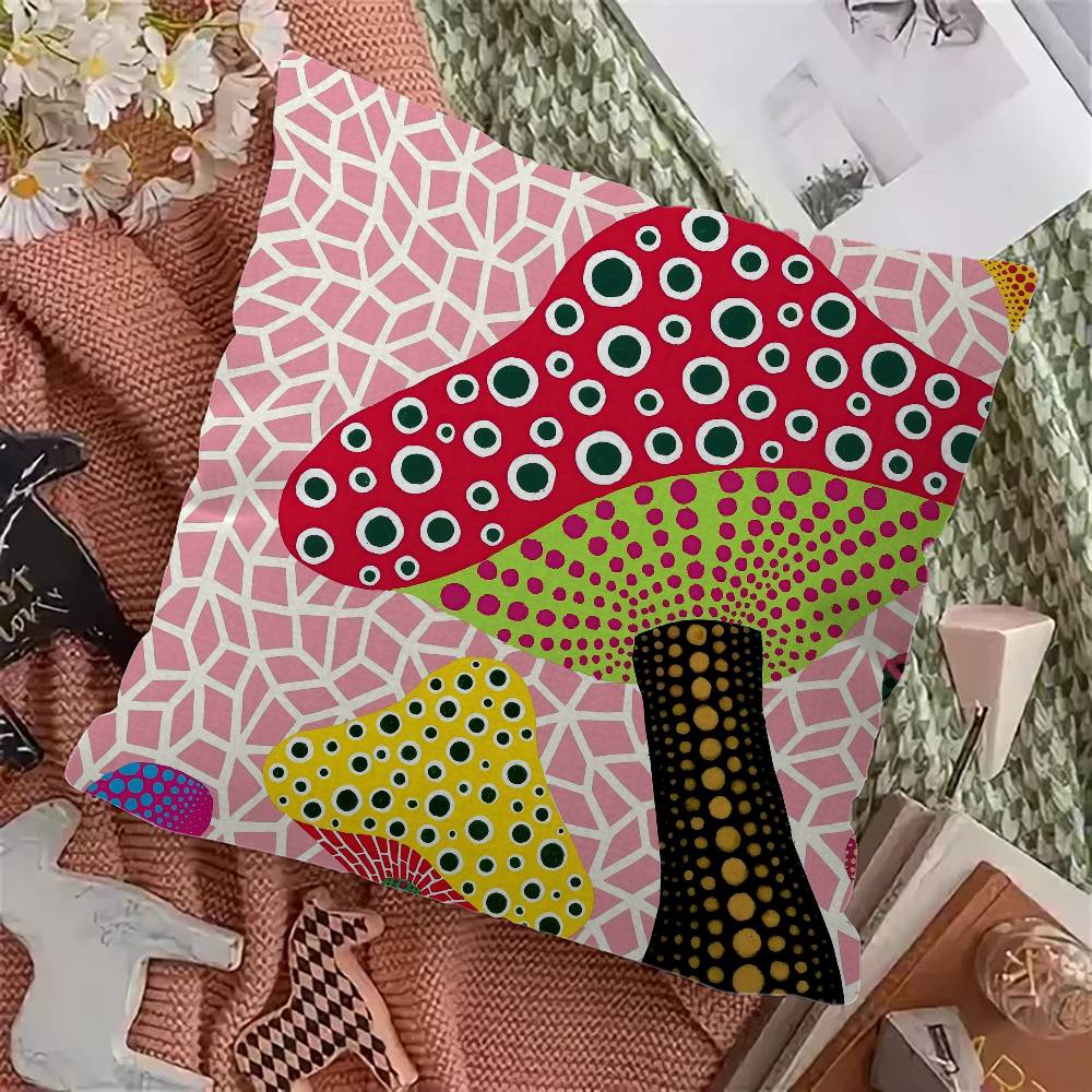 Yayoi Kusama Abstract Art Pumpkin Cushion Cover Decorative Pillow Sofa Home Decor case pillow cases