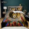 Animal Dream Catcher Duvet Cover Set Indian Dream Catcher Animal Bedding Set Adults Exotic Style Bohemia Polyester Quilt Cover