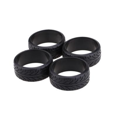 4ks 1/10 Grain Drift Car Tire Plastová Tvrdá pneumatika f Traxxas HSP Tamiya HPI Super