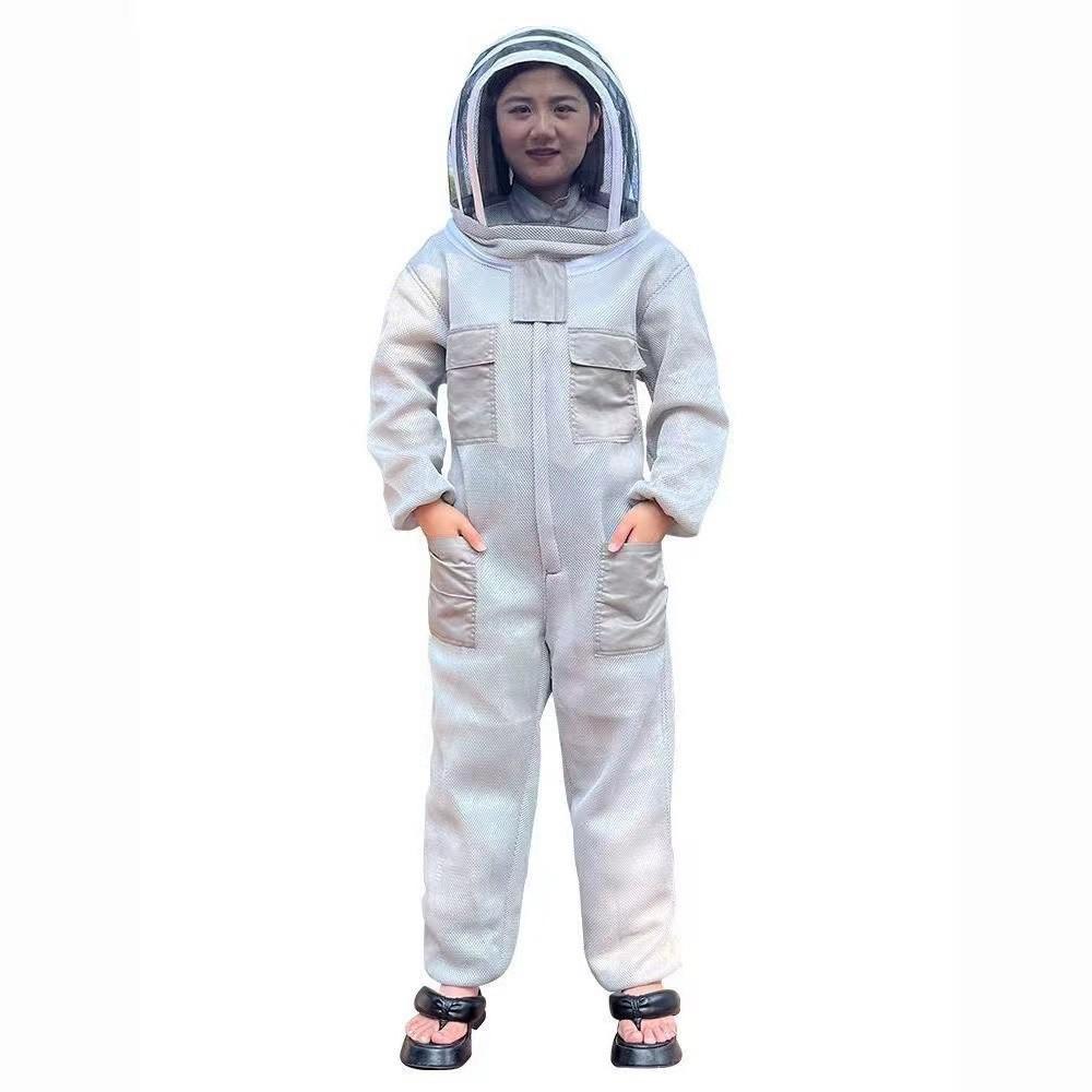 

Bee-Proof 3D Air Cotton Full Body Suit with Breathable Helmet for Sting Protection XL (Height 170-180cm)