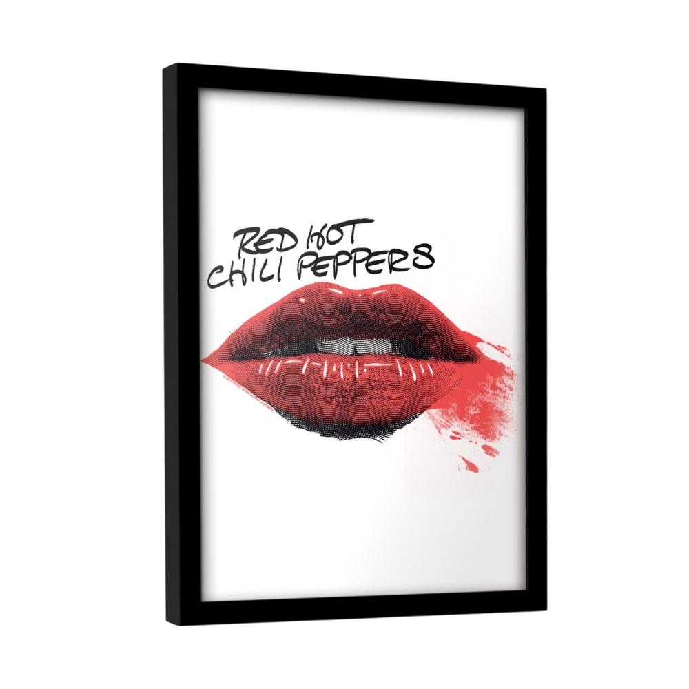 Red Hot Chili Peppers Lips Framed Poster