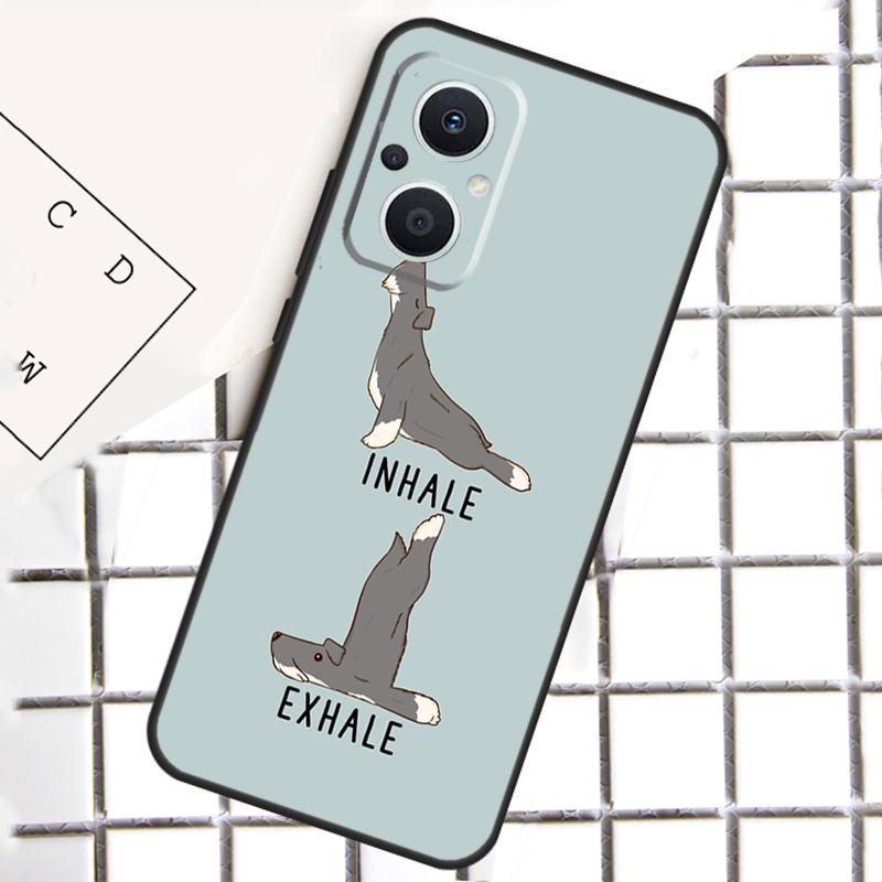 Cartoon Schnauzer Hund Für OPPO Reno 13 14 12 11 10 Pro 11F 12F 13F 14F 7 8 Lite 8T OPPO Find X5 X6 X8 X9 Pro Hülle