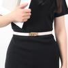Elegant Solid Color Waistband PU Leather Belt for Women Multiple Occasion Suitable Jeans Pants Waist Strap Decorative