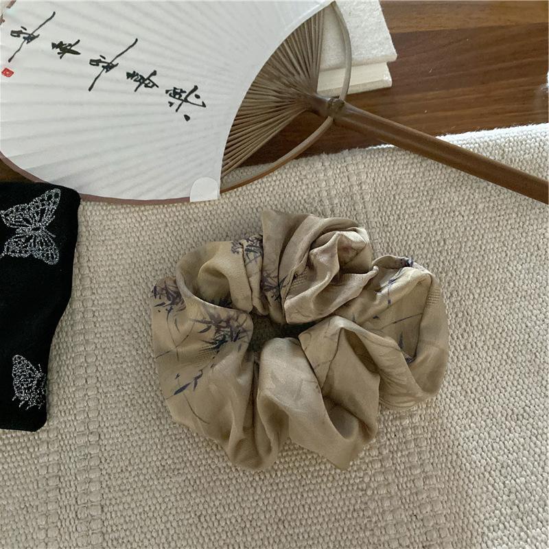 

Национальный стиль, живопись тушью, искусство ткани, резинка для волос «кишка», ретро и элегантный темперамент, повязка на голову, индивидуальность, высококачественные аксессуары для волос