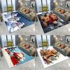 Merry Christmas Santa Claus Area Rug Carpet Rug for Living Room Bedroom Sofa Doormat Decoration Kid Play Non-slip Floor Mat Gift
