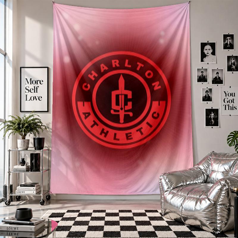 Charlton Athletic FC Wall Tapestry Home Decor Wall Hanging Cloth for Bedroom Living Room Background