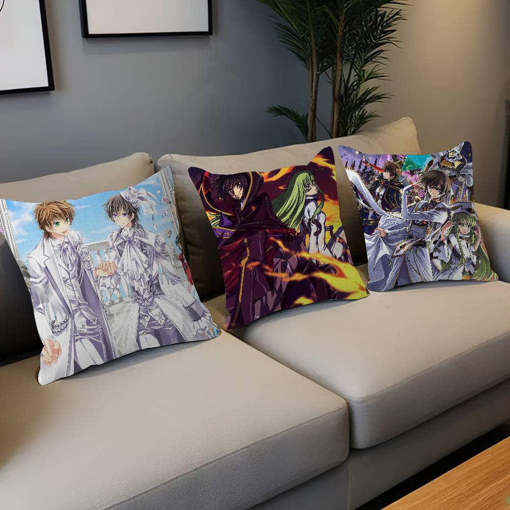 Classic Mecha Anime C-Code G-Geass Personalized Pillow Cover Kids Bedroom Wild Party Decor Pillowcase Kid Birthday Shower Gift