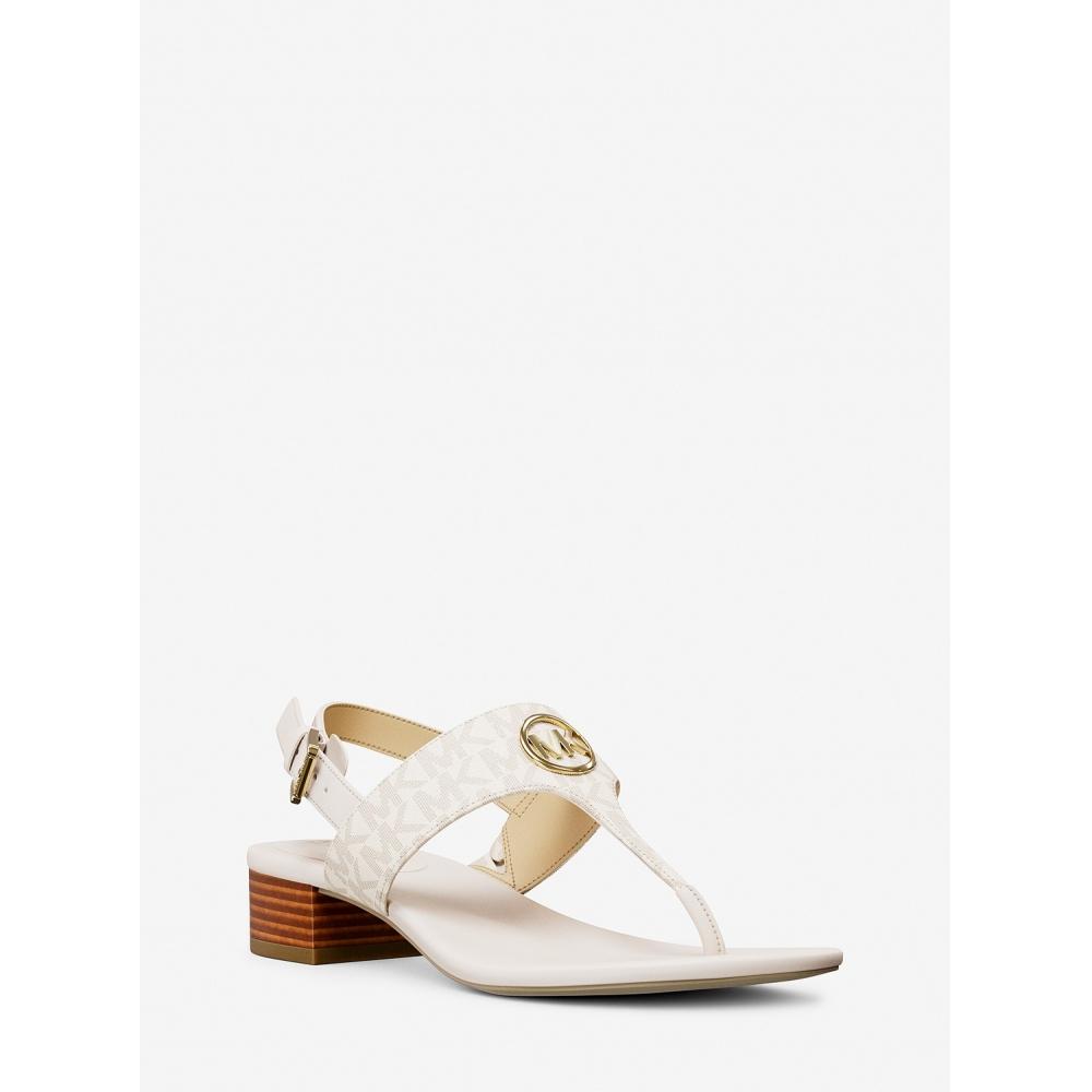 

Michael Kors Hannah Thong Sandals 49s5hnfs2b150 Vanilla 5.5