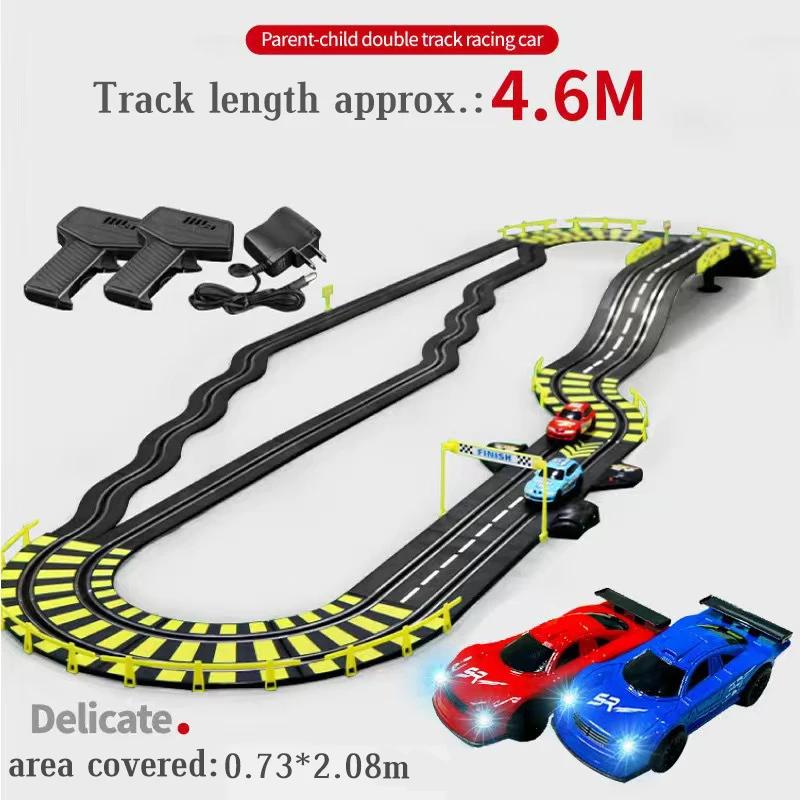 Electric 1/43 Rail Car Double Racing Track Toy Autorama Circuit Voiture Remote Control Car Electric Railway Slot Race Car Toy