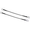 Car Rear Tailgate Cables Lift Gate Support Straps Fit for Ford for Ranger Pickup Truck - Pack of 2 Black Auto Accessories
