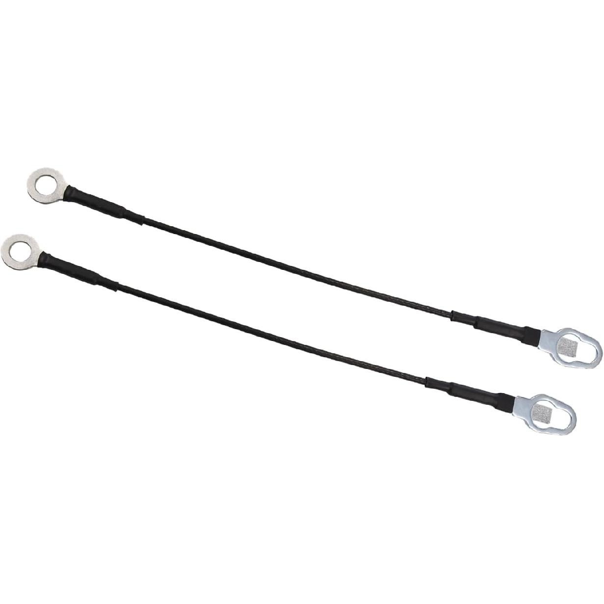 Car Rear Tailgate Cables Lift Gate Support Straps Fit for Ford for Ranger Pickup Truck - Pack of 2 Black Auto Accessories