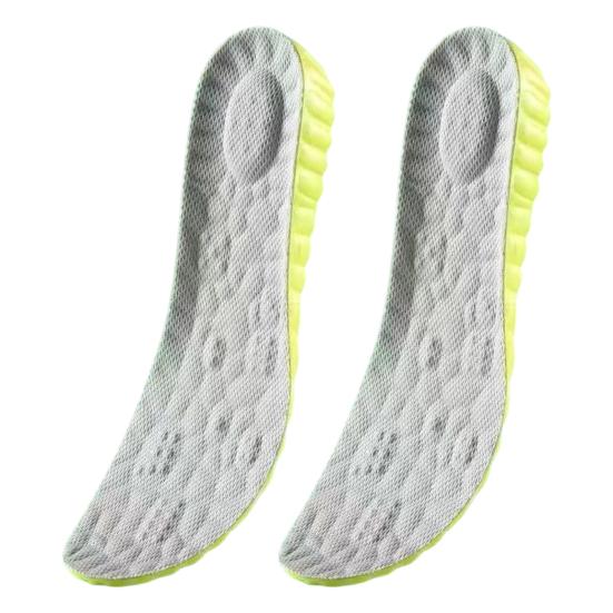 1 Pair Inner Heightening Insole Breathable Anti-Odor Arch Support Multi-Level Height 1.5/2.5/3.5cm Ergonomic Shoe Inserts for Sports Shoes