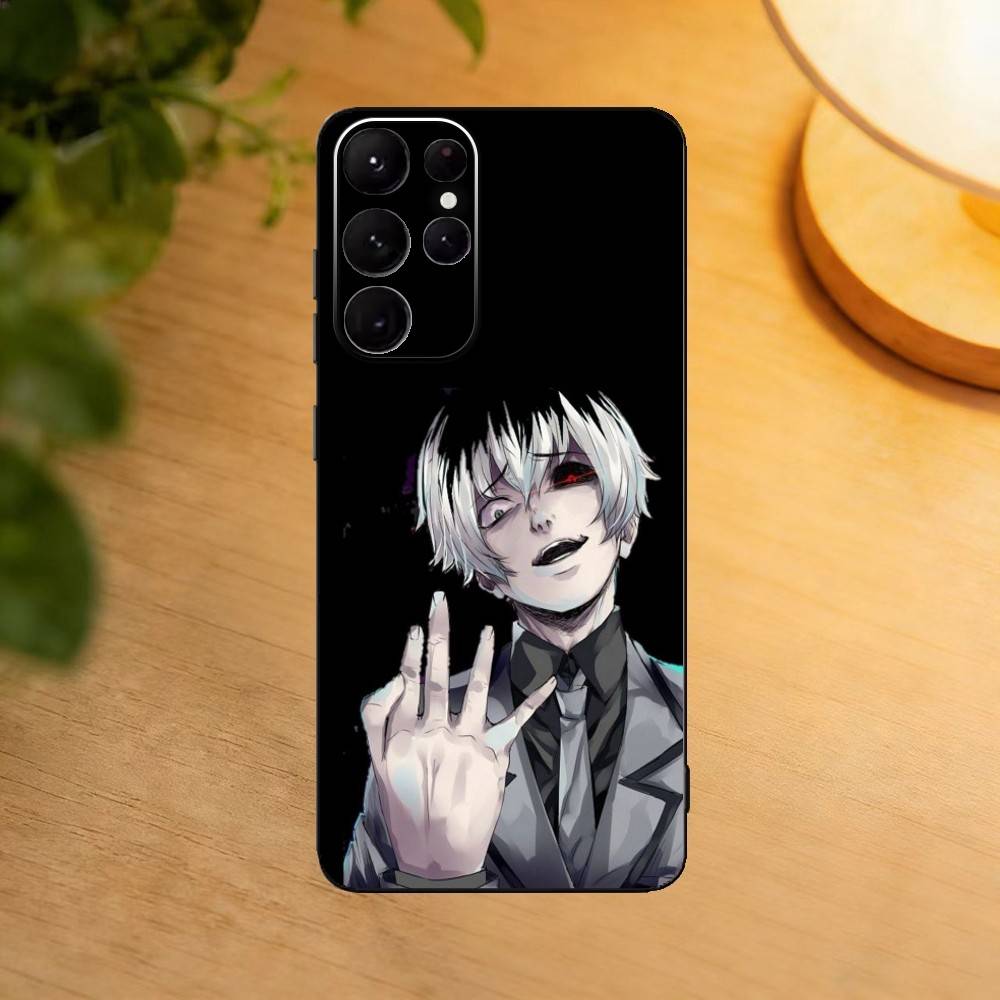 Tokyo Ghoul Kaneki Ken phone Case For Samsung S25,24,21,22,23,30,Ultra,20,Plus,Fe,Lite,Note Soft Black Cover