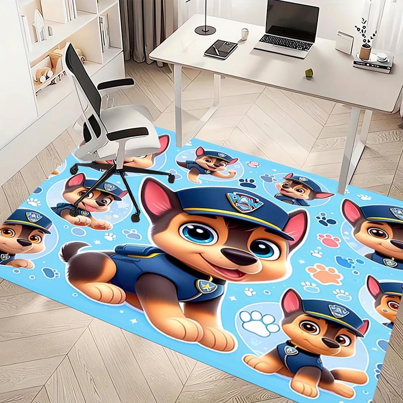 1pc Paw Patrol characters Print Area Rug - Soft, Washable Non-Slip Indoor Mat, Living Room, Home Office Decorative Rug,Office Decorative