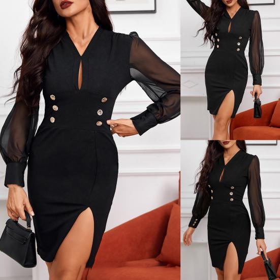 Buy Club Dress Short Split Hem Pure 