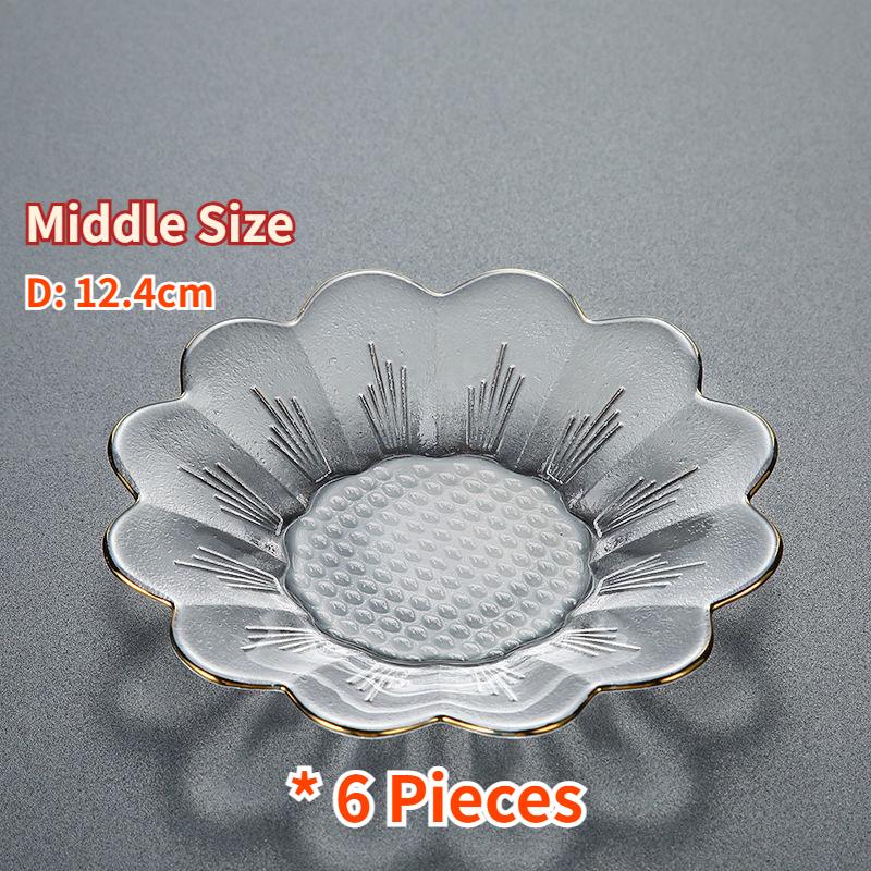 Crystal Glass Cup Coasters, Japanese Style Teaware, Thermal Insulation Teacup Tray, Small Cute Saucer, Kung Fu Tea Set Accessory