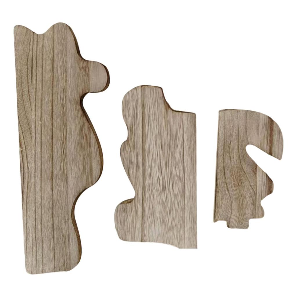 3x Wall Shelves Floating Shelves Multifunctional Modern Decorative Rustic Wood