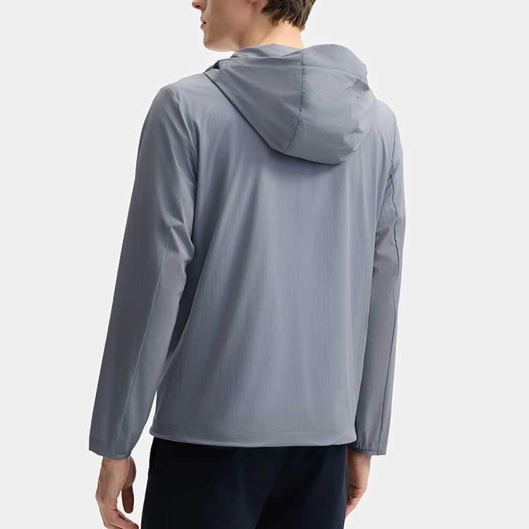 Fila Lifestyle White Series Casual Commuting Versatile Windbreaker Men Outerwear Dark-Stone-Blue F11M523703F-BU