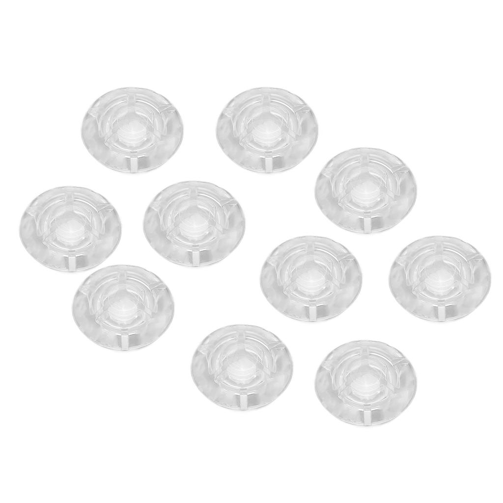 10Pcs Footswitch Toppers Clear Transparent Universal for Guitar Effects Pedal Accessories