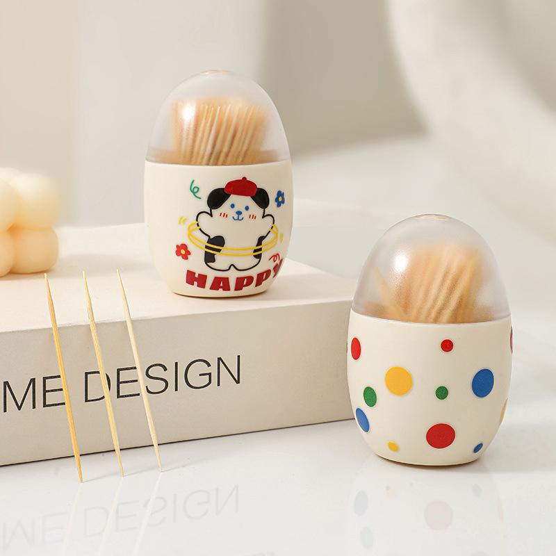 Portable Magnet Toothpick Box Wall-Mounted Object Finishing Box Toothpick Storage Case Classification Cotton Swab Container