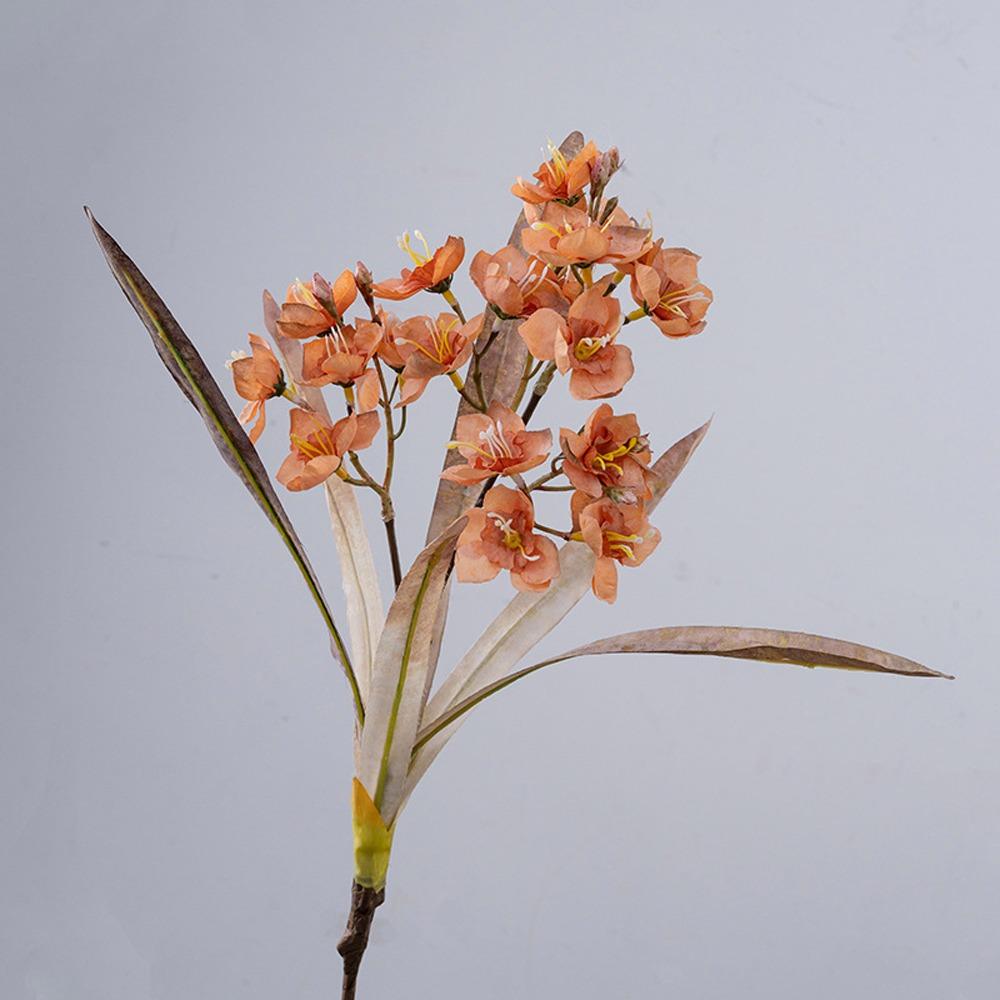 

Luxury Silk Narcissus Flower Elegant Fake Flower Artificial Narcissus Branch Outdoor Garden Decor оранжевый