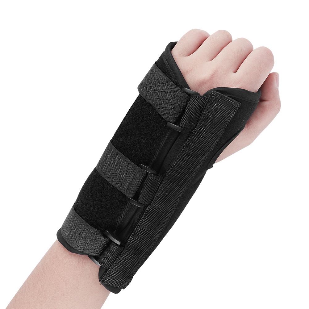 1Pair Splint Carpal Bracer Two Wrist Brace Strap Bar Wrist Fixed Belt for Sprain Forearm L Size