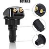 2 Pack Front Windshield Washer Nozzles Kit, Including Adapters And Hoses