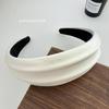 Satin Embossed Wide-Brim Headband: Chic, Versatile Hair Accessory for Women