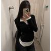 Women's Henley Neck Long Sleeve Tees Slim Fit Layering Tops Casual T Shirts