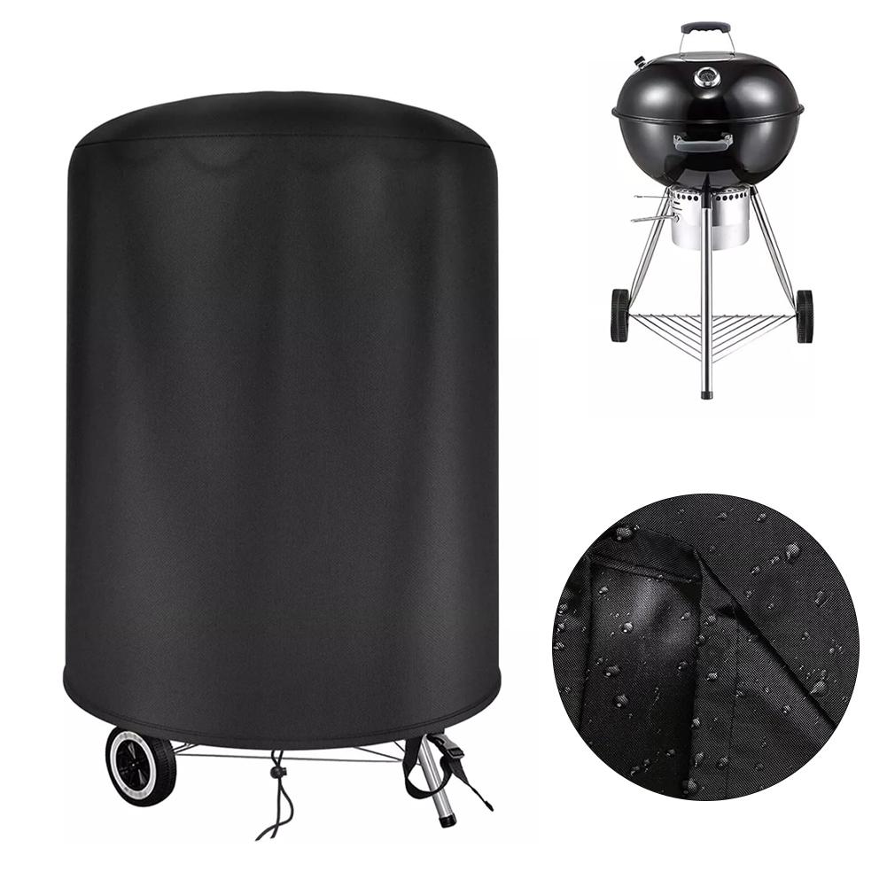 

For Raweao Kettle BBQ Cover 1Pc For Weber 57 Cm Waterproof Barbecue Cover Round BBQ Outdoor Cooking Dust Cover