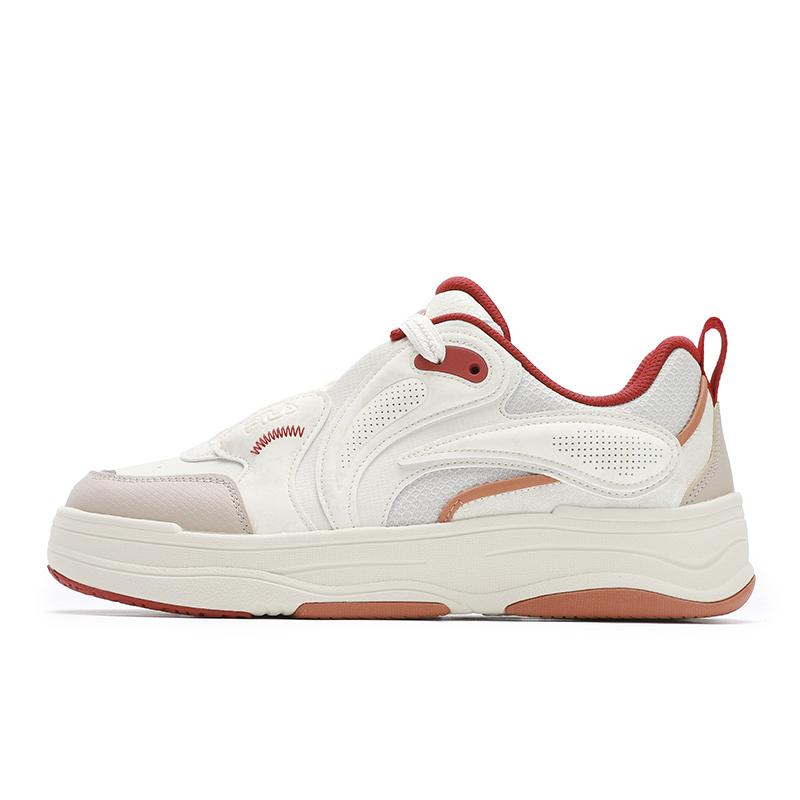 FILA Vibe Rhythm Shoes CNY Series Low-Top Skate Shoes Women sneakers White Brown F12W512203FWM