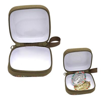 Rosary Prayer Bag Zipper Rosary Pouches Religious Jewelry Storage Box for Prayer Bead Earrings Portable Headphone Bag