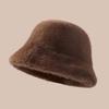 Women's Faux Mink Fur Winter Fisherman Hat - Ethnic Style, Windproof, Warm, Ear Protection, Versatile Plush Mongolian Design