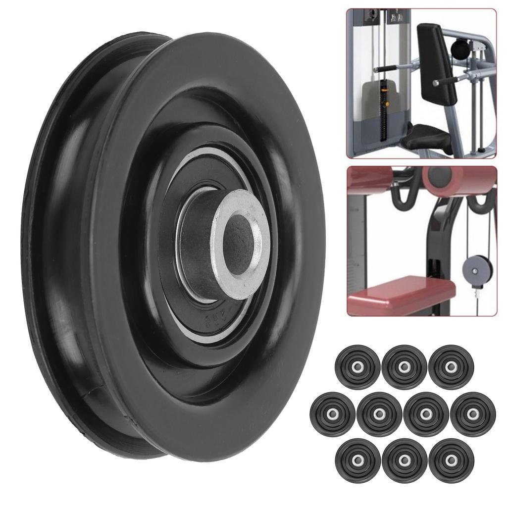 10pcs Nylon Iron Fitness Bearing Pulley Home Gym Attachments Exercise Strength Training Accessory