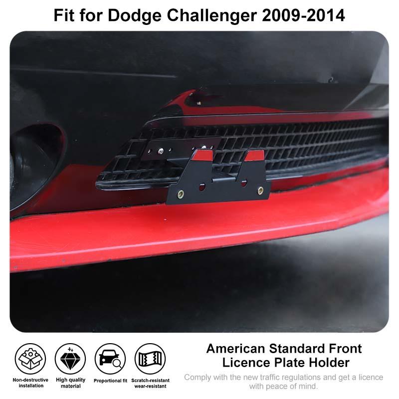 Car Metal Front License Plate Holder Bracket  Fit For Dodge Challenger 2009-2014 Exterior Accessories