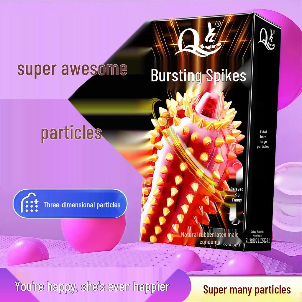 Q Point Ultra-Thin Stimulating Condoms with Clitoral Wolf Tooth Texture - Long-Lasting Safety for Couples.
